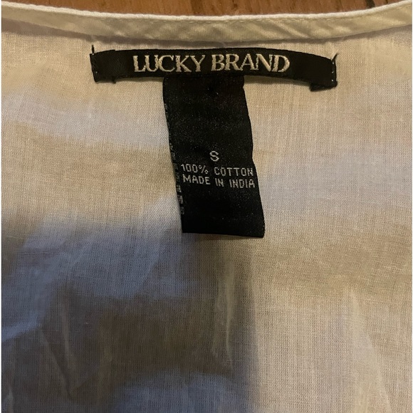 Lucky Brand Embroided Long Sleeve tunic size Small - Picture 5 of 5